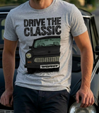 Drive The Classic Trabant. T-shirt in Heather Grey Colour
