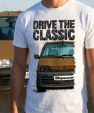 Drive The Classic Fiat Cinquecento. T-shirt in White Colour