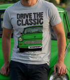 Drive The Classic Trabant. T-shirt in Heather Grey Colour