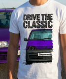 Drive The Classic Fiat Cinquecento. T-shirt in White Colour