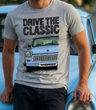 Drive The Classic Trabant. T-shirt in Heather Grey Colour