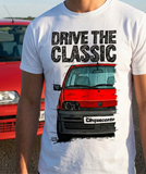 Drive The Classic Fiat Cinquecento. T-shirt in White Colour