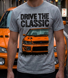 Drive The Classic Subaru Impreza WRX 1st Gen. T-shirt in Heather Grey Colour