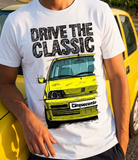 Drive The Classic Fiat Cinquecento Sporting. T-shirt in White Colour