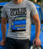 Drive The Classic Trabant. T-shirt in Heather Grey Colour