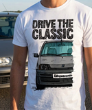 Drive The Classic Fiat Cinquecento. T-shirt in White Colour