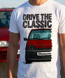 Drive The Classic Fiat Cinquecento. T-shirt in White Colour
