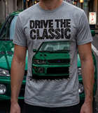 Drive The Classic Subaru Impreza WRX 1st Gen. T-shirt in Heather Grey Colour
