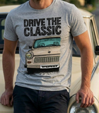 Drive The Classic Trabant. T-shirt in Heather Grey Colour