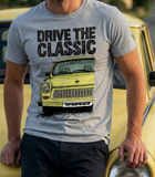 Drive The Classic Trabant. T-shirt in Heather Grey Colour