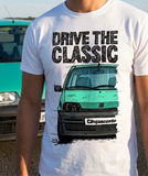 Drive The Classic Fiat Cinquecento. T-shirt in White Colour