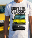 Drive The Classic Fiat Cinquecento. T-shirt in White Colour