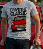 Drive The Classic Trabant. T-shirt in Heather Grey Colour