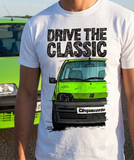 Drive The Classic Fiat Cinquecento. T-shirt in White Colour