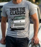 Drive The Classic Trabant. T-shirt in Heather Grey Colour