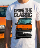 Drive The Classic Fiat Cinquecento. T-shirt in White Colour