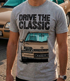 Drive The Classic Opel Kadett E GSI. T-shirt in Heather Grey Colour