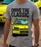 Drive The Classic Opel Kadett E GSI. T-shirt in Heather Grey Colour