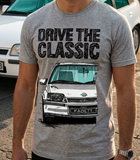 Drive The Classic Opel Kadett E GSI. T-shirt in Heather Grey Colour