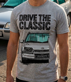 Drive The Classic Opel Kadett E GSI. T-shirt in Heather Grey Colour