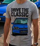 Drive The Classic Opel Kadett E GSI. T-shirt in Heather Grey Colour