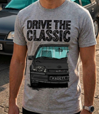 Drive The Classic Opel Kadett E GSI. T-shirt in Heather Grey Colour