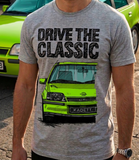 Drive The Classic Opel Kadett E GSI. T-shirt in Heather Grey Colour