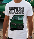 Drive The Classic Opel Kadett E GSI. T-shirt in White Colour