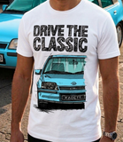 Drive The Classic Opel Kadett E GSI. T-shirt in White Colour