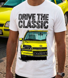 Drive The Classic Opel Kadett E GSI. T-shirt in White Colour