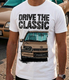 Drive The Classic Opel Kadett E GSI. T-shirt in White Colour