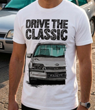 Drive The Classic Opel Kadett E GSI. T-shirt in White Colour