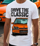 Drive The Classic Opel Kadett E GSI. T-shirt in White Colour