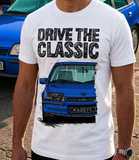Drive The Classic Opel Kadett E GSI. T-shirt in White Colour