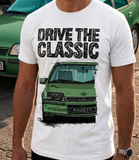 Drive The Classic Opel Kadett E GSI. T-shirt in White Colour