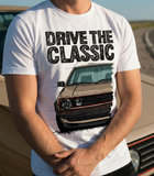 Drive The Classic VW Golf Mk2 GTI Early Model. T-shirt in White Colour