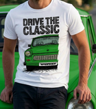 Drive The Classic Trabant. T-shirt in White Colour