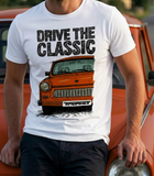 Drive The Classic Trabant. T-shirt in White Colour