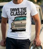 Drive The Classic Trabant. T-shirt in White Colour