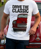 Drive The Classic Morris Minor. T-shirt in White Colour