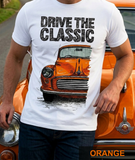 Drive The Classic Morris Minor. T-shirt in White Colour