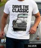 Drive The Classic Morris Minor. T-shirt in White Colour