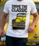 Drive The Classic Morris Minor. T-shirt in White Colour