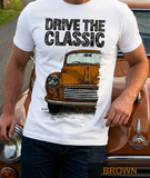 Drive The Classic Morris Minor. T-shirt in White Colour