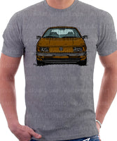 Volkswagen Passat B3 Color Bumper. T-shirt in Heather Grey Colour