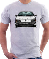 Volkswagen Passat B3 Color Bumper Halogen. T-shirt in White Colour