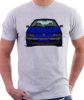 Volkswagen Passat B3 Color Bumper Halogen. T-shirt in White Colour