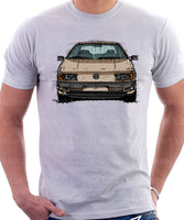 Volkswagen Passat B3 Color Bumper Halogen. T-shirt in White Colour