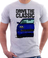 Drive The Classic Fiat Coupe Color Bumper Grille Version 2. T-shirt in White Colour