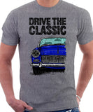 Drive The Classic MG Midget Early Models. T-shirt in Heather Grey Colour